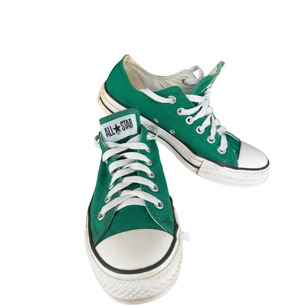 Converse Chuck Taylor All Star Low Top Green Canvas Sneakers Womens 8 Mens 6